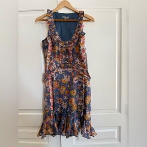 Sachin + Babi Silk Floral Sleeveless Dress - 6